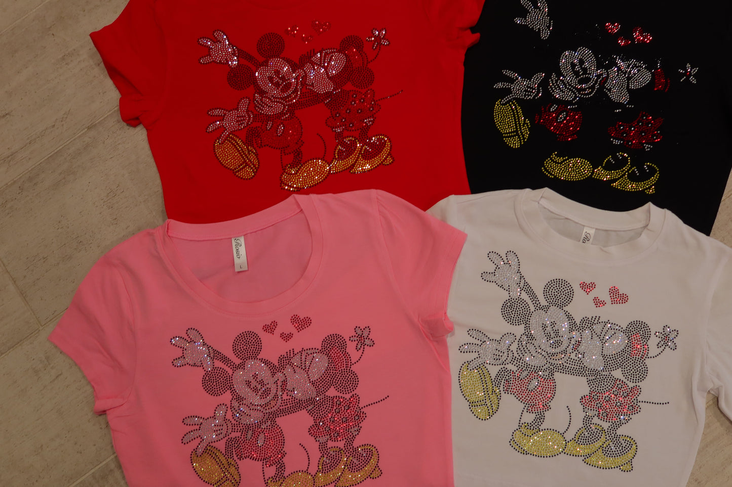Mouse Lovers Rhinestone Baby Tee