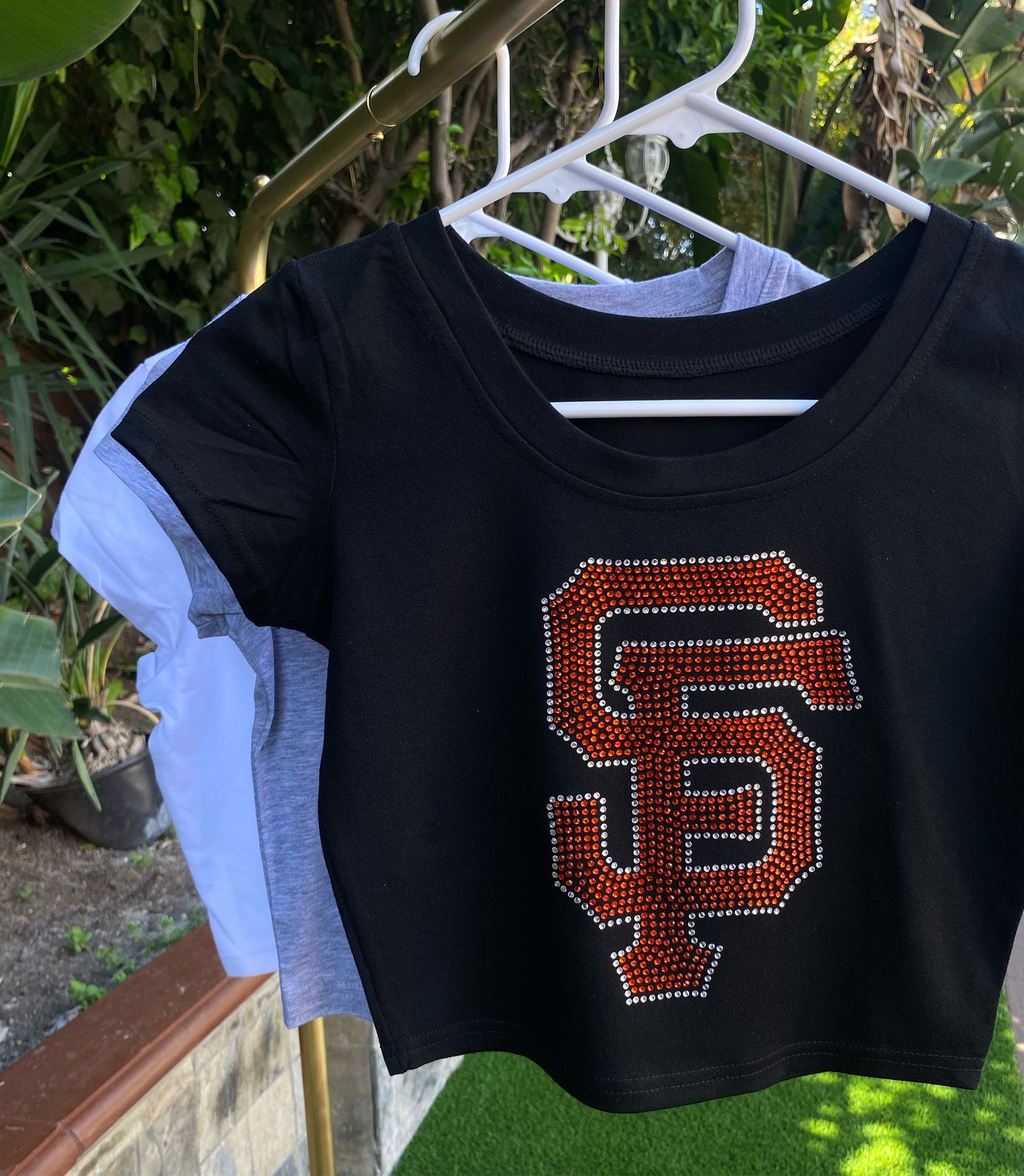 SF Giants Rhinestone Baby Tee
