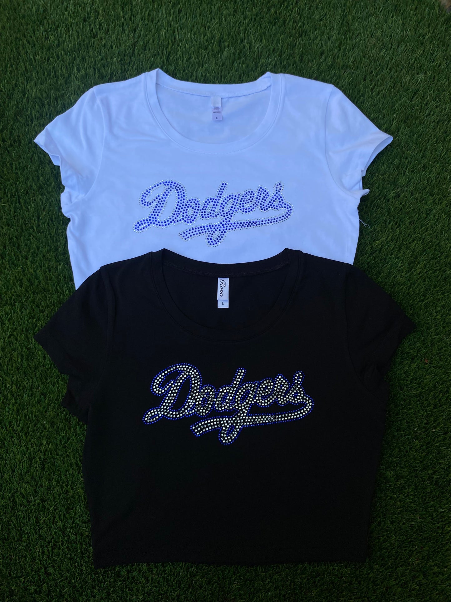 Dodgers Rhinestone Baby Tee