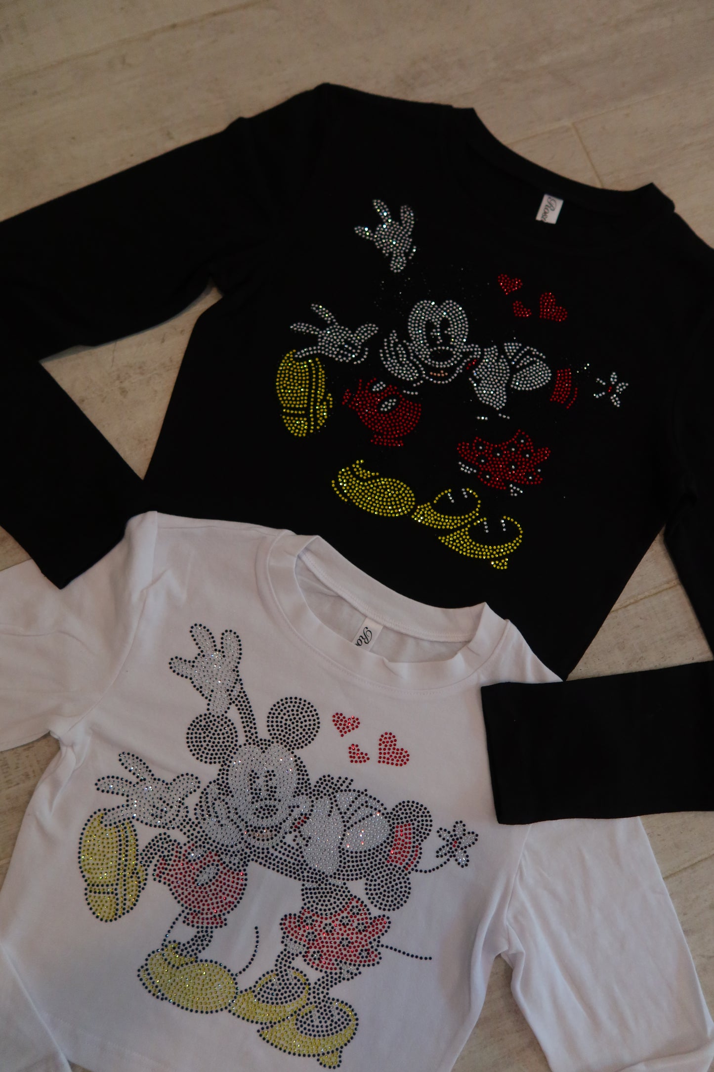 Mouse Lovers Rhinestone Long Sleeve