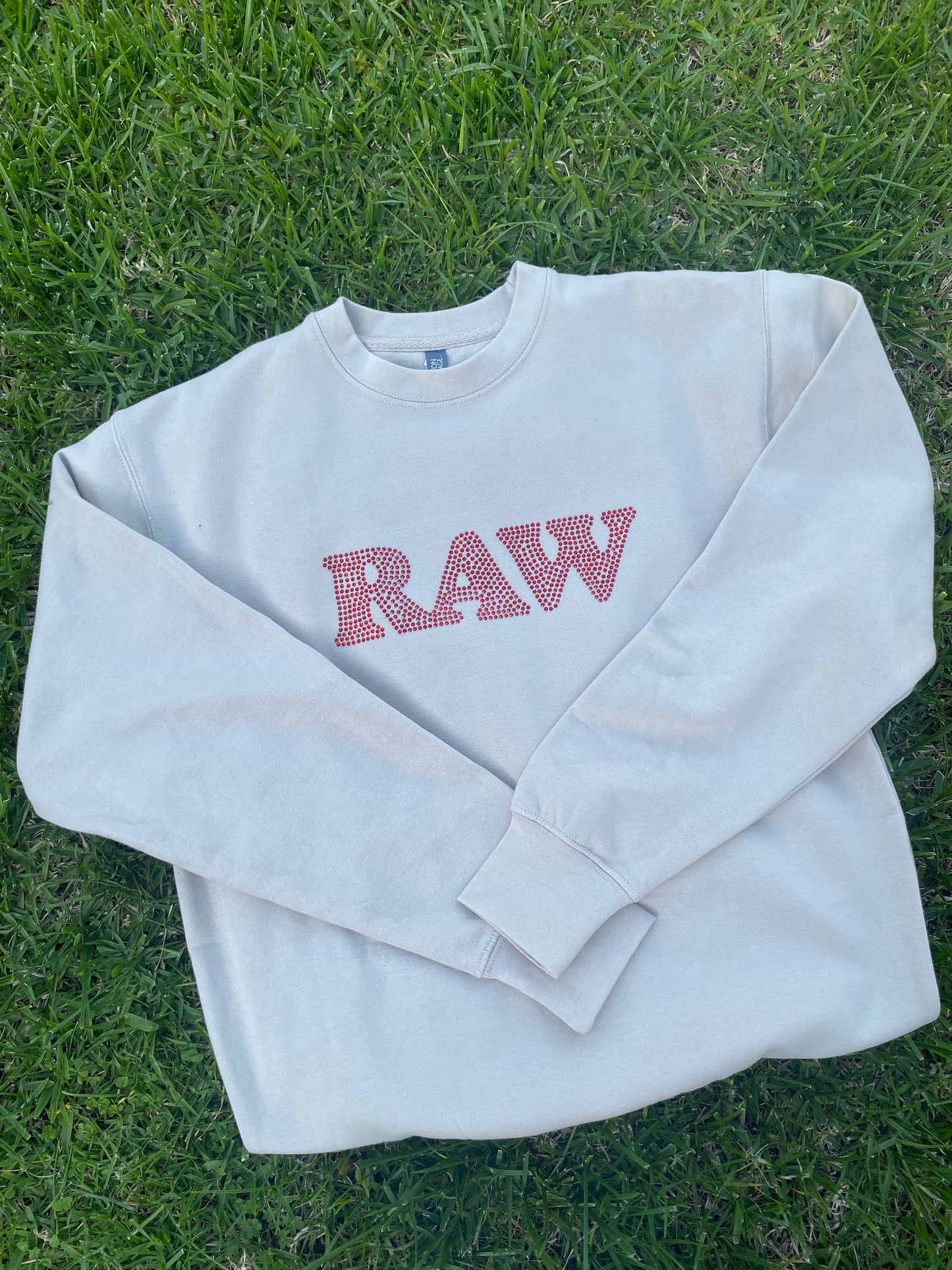 RAW Rhinestone Crewneck