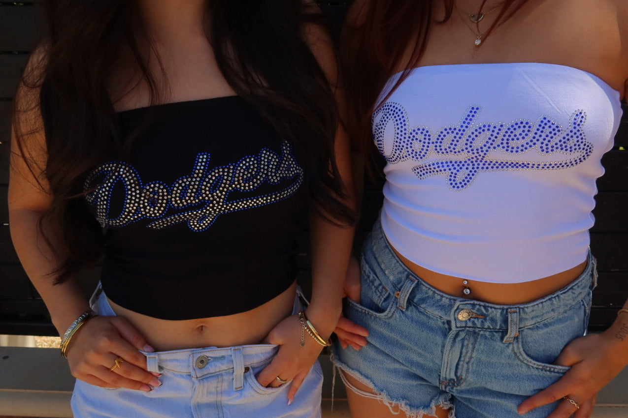 Dodgers Rhinestone Tube Top