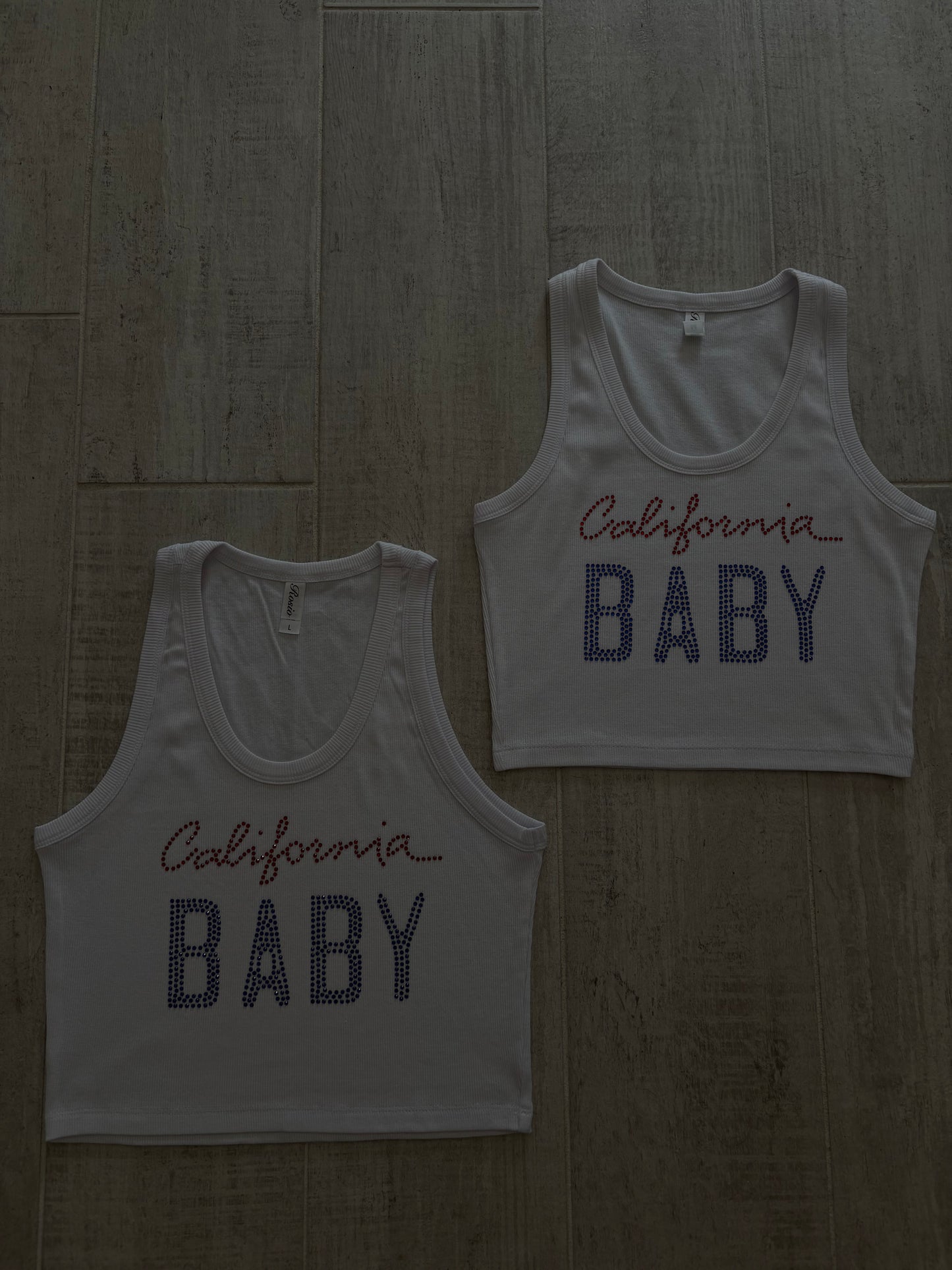 California Baby Rhinestone Tank