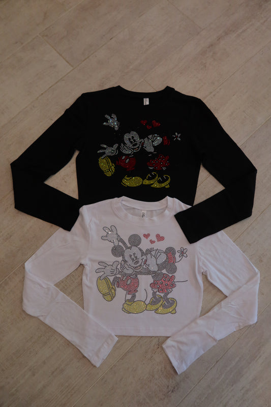 Mouse Lovers Rhinestone Long Sleeve