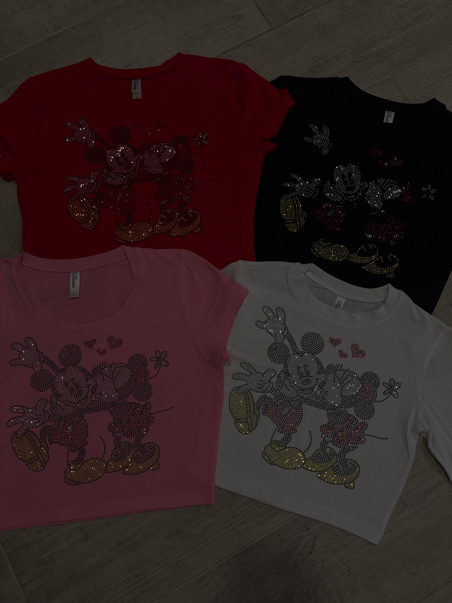 Mouse Lovers Rhinestone Baby Tee