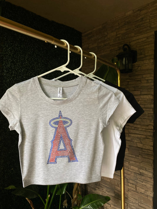 Angels Rhinestone Baby Tee