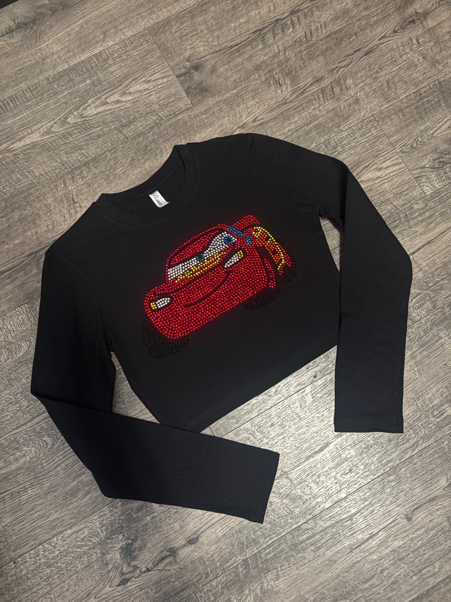 Lightning McQueen Rhinestone Long Sleeve