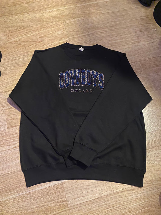 Dallas Cowboys Rhinestone Crewneck