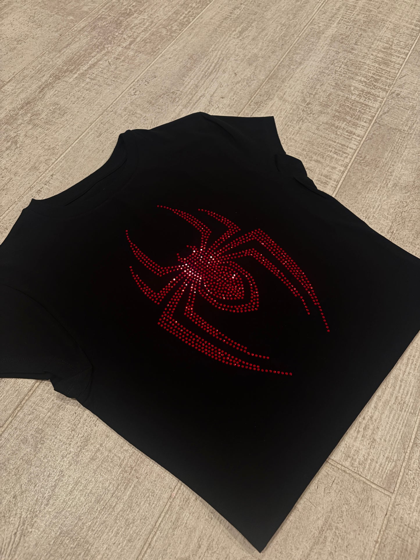 Spider Rhinestone Baby Tee