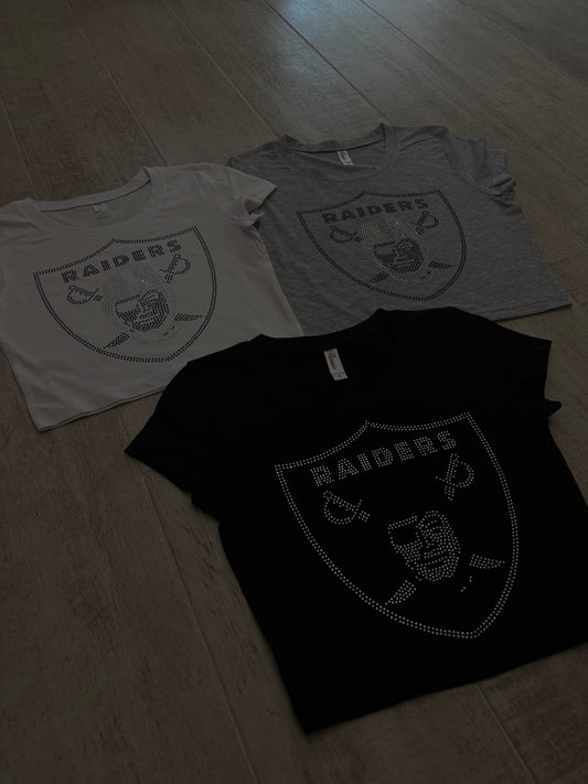 Raider’s Rhinestone Baby Tee