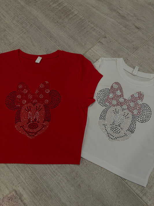 Minnie Rhinestone Baby Tee