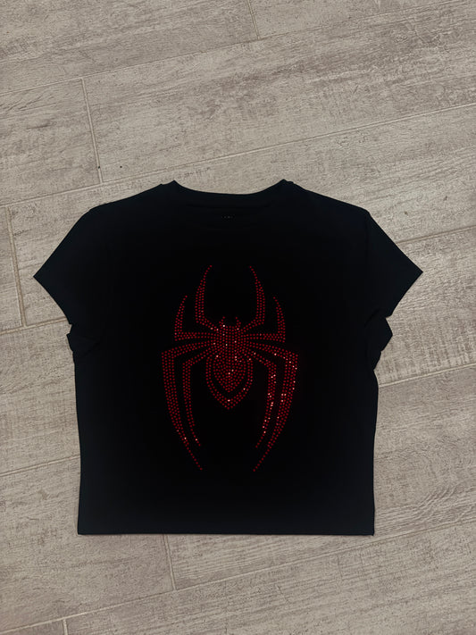 Spider Rhinestone Baby Tee