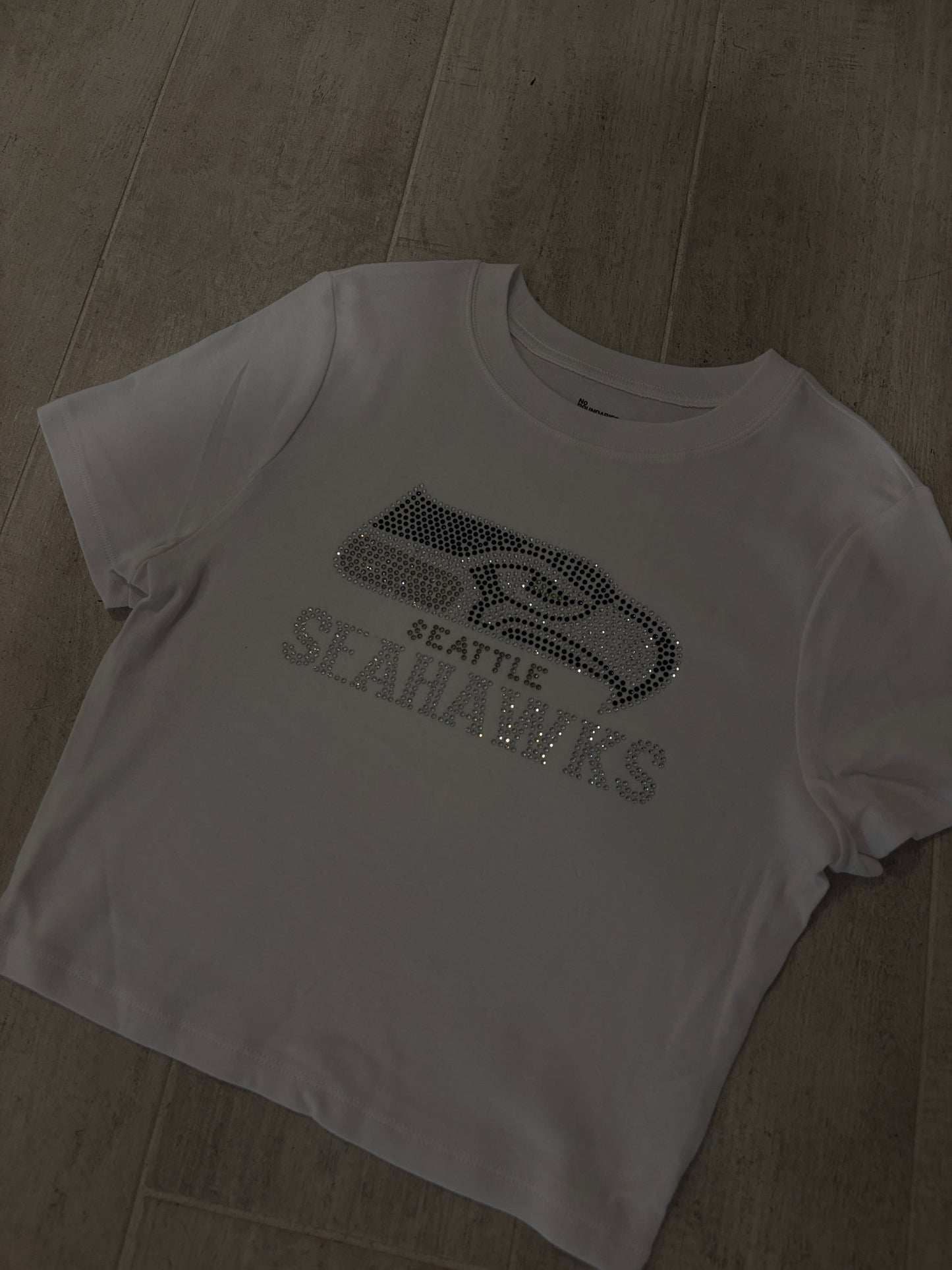 Seattle Seahawks Rhinestone Baby Tee