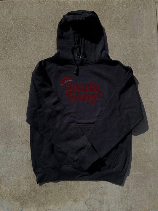 Santa Baby Rhinestone Hoodie