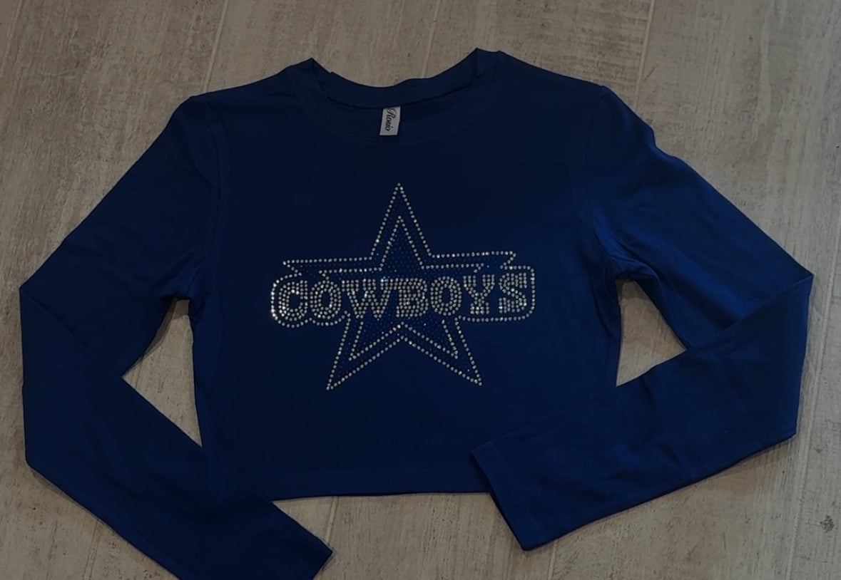 Cowboys Long Sleeve Baby Tee